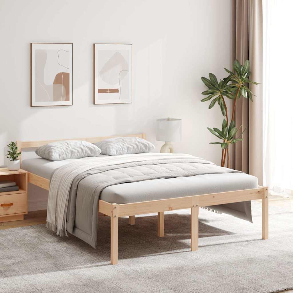 Seniorenbett 120x200 cm Massivholz Kiefer