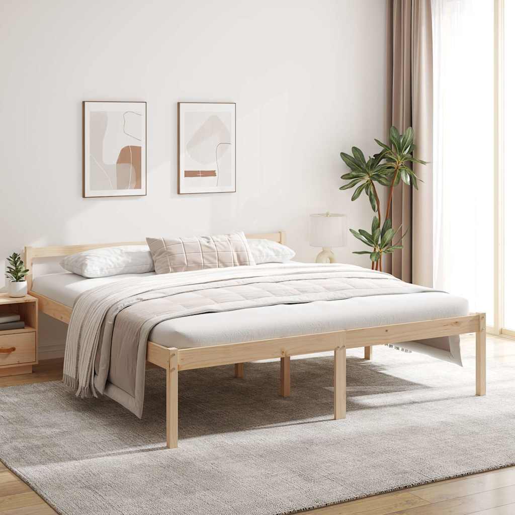 Seniorenbett 200x200 cm Massivholz Kiefer