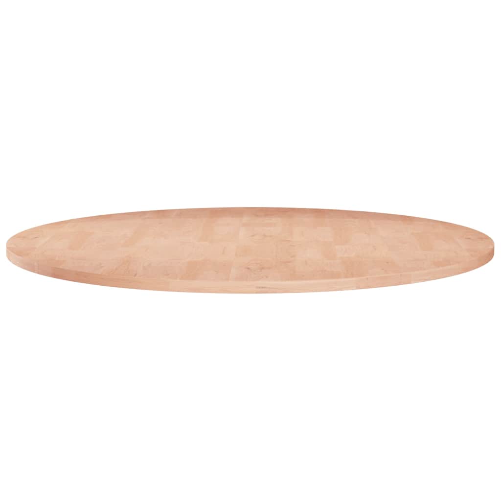 Runde Tischplatte Ø80x1,5 cm Unbehandeltes Massivholz Eiche