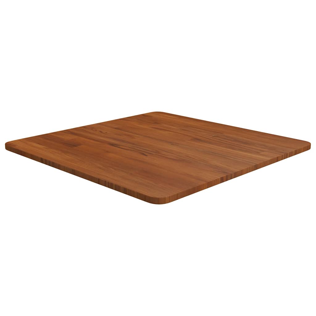 Tischplatte Quadratisch Dunkelbraun 60x60x1,5cm Eiche Behandelt