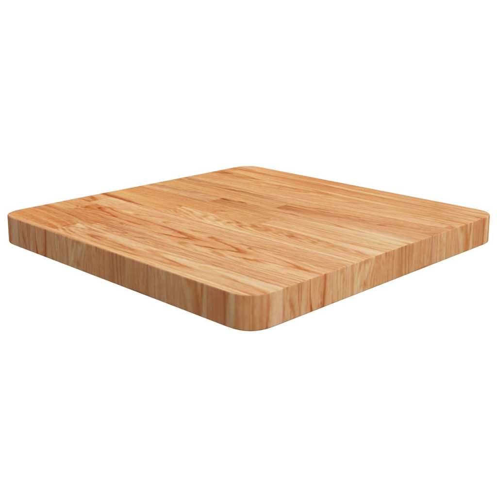 Tischplatte Quadratisch Hellbraun 50x50x4cm Behandelte Eiche