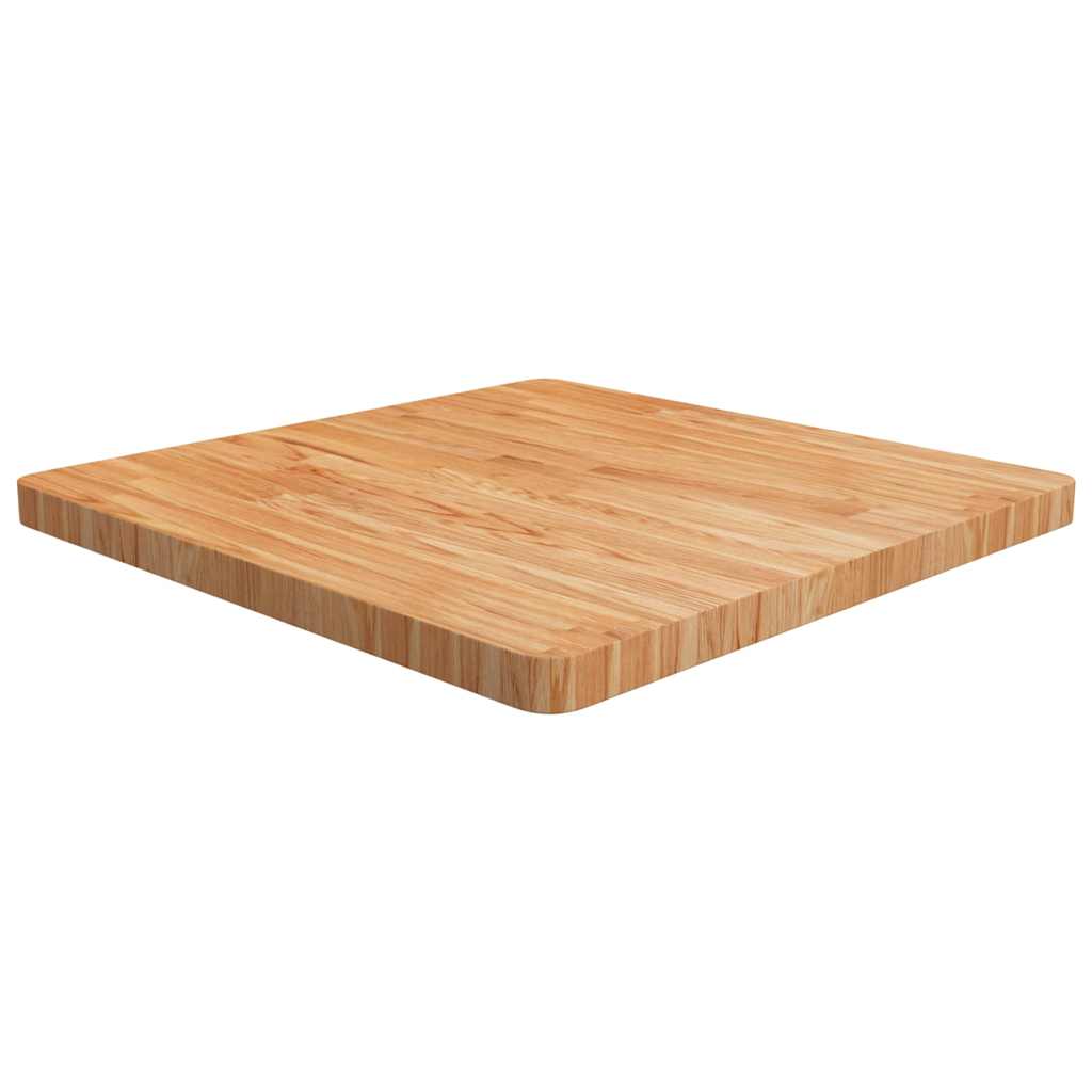 Tischplatte Quadratisch Hellbraun 70x70x4cm Behandelte Eiche