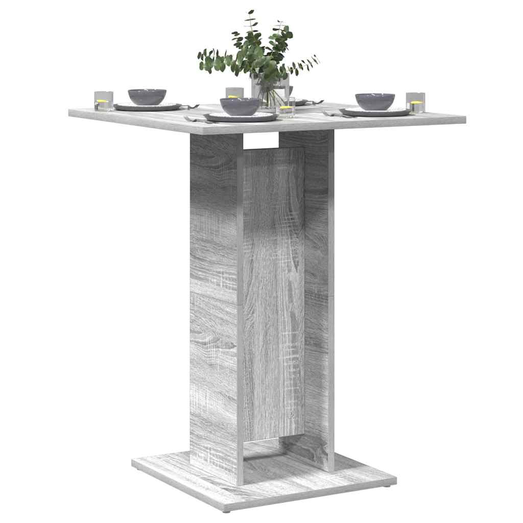 Bistrotisch Grau Sonoma 60x60x75 cm Holzwerkstoff
