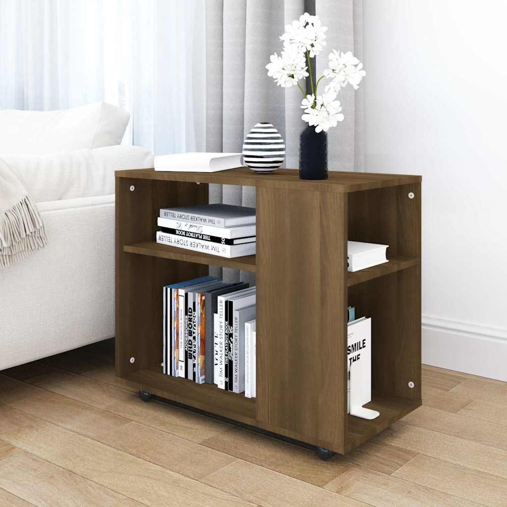 Beistelltisch Braun Eiche 70x35x60,5 cm Holzwerkstoff