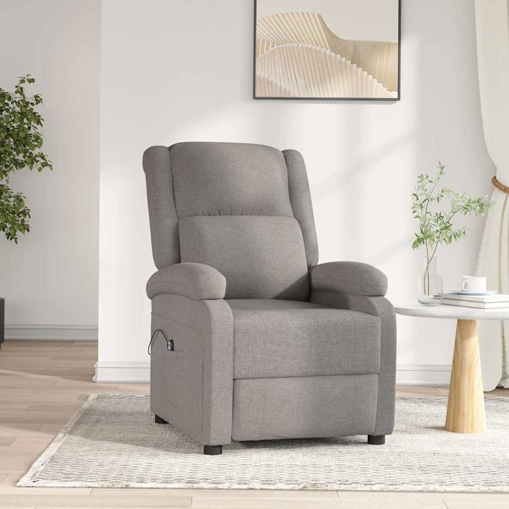 Relaxsessel Elektrisch Taupe Stoff
