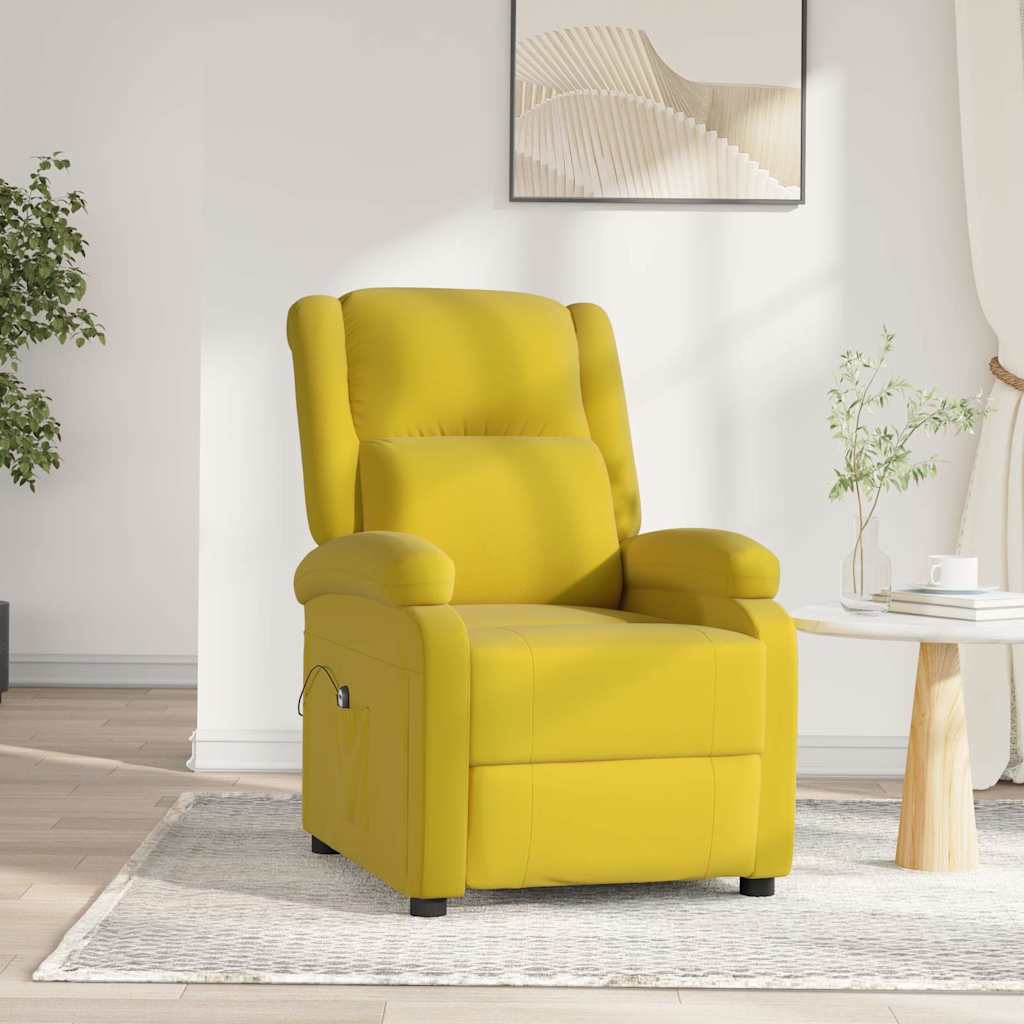 Relaxsessel Elektrisch Gelb Samt