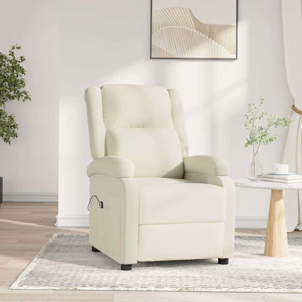 Relaxsessel Elektrisch Creme Samt
