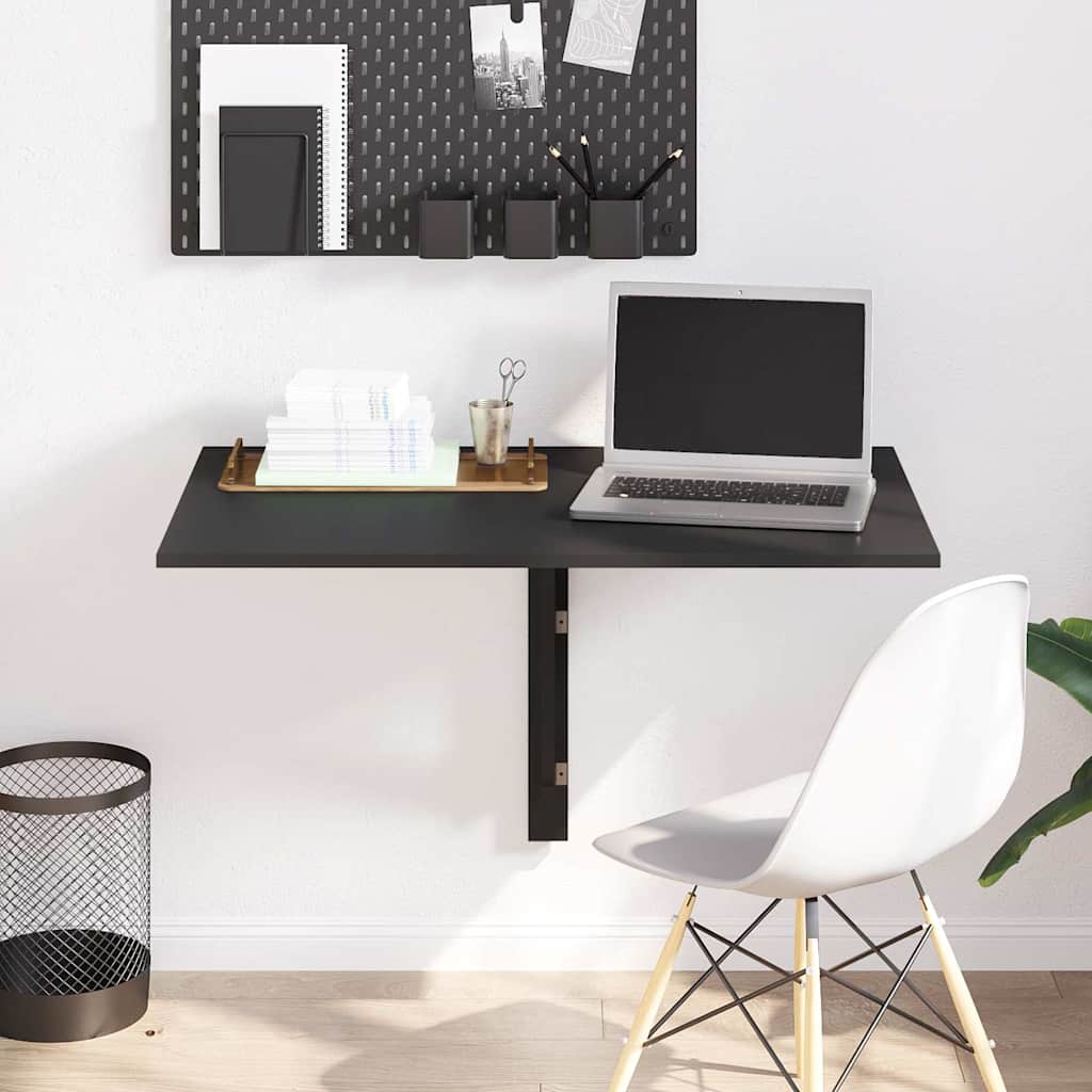 Wand-Klapptisch Schwarz 100x60x56 cm Holzwerkstoff