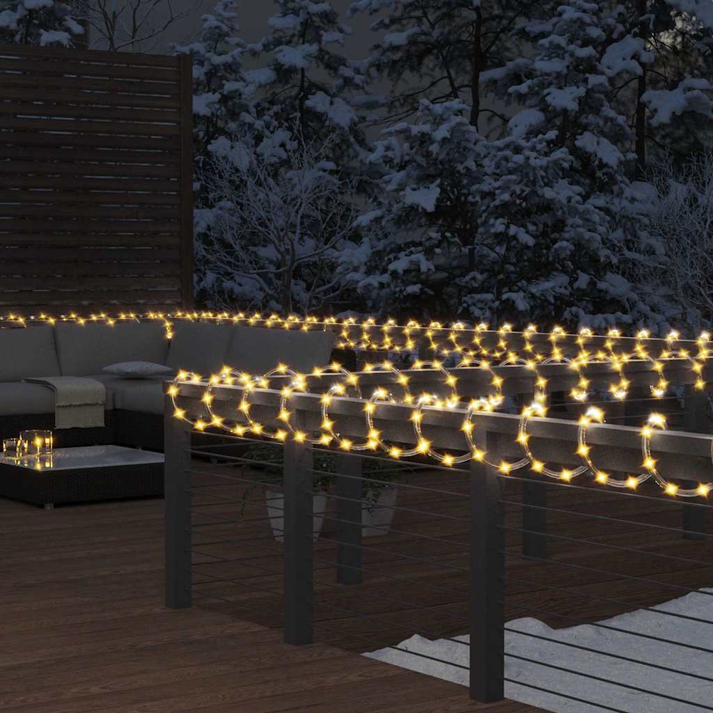 Lichtschlauch 1200 LEDs Warmweiß 50 m PVC
