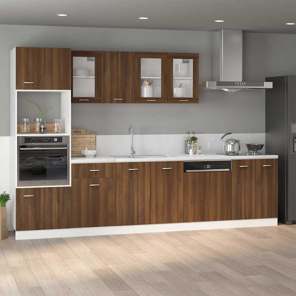 Spülenunterschrank Lyon Braun Eiche-Optik 80x46x81,5cm Holzwerkstoff