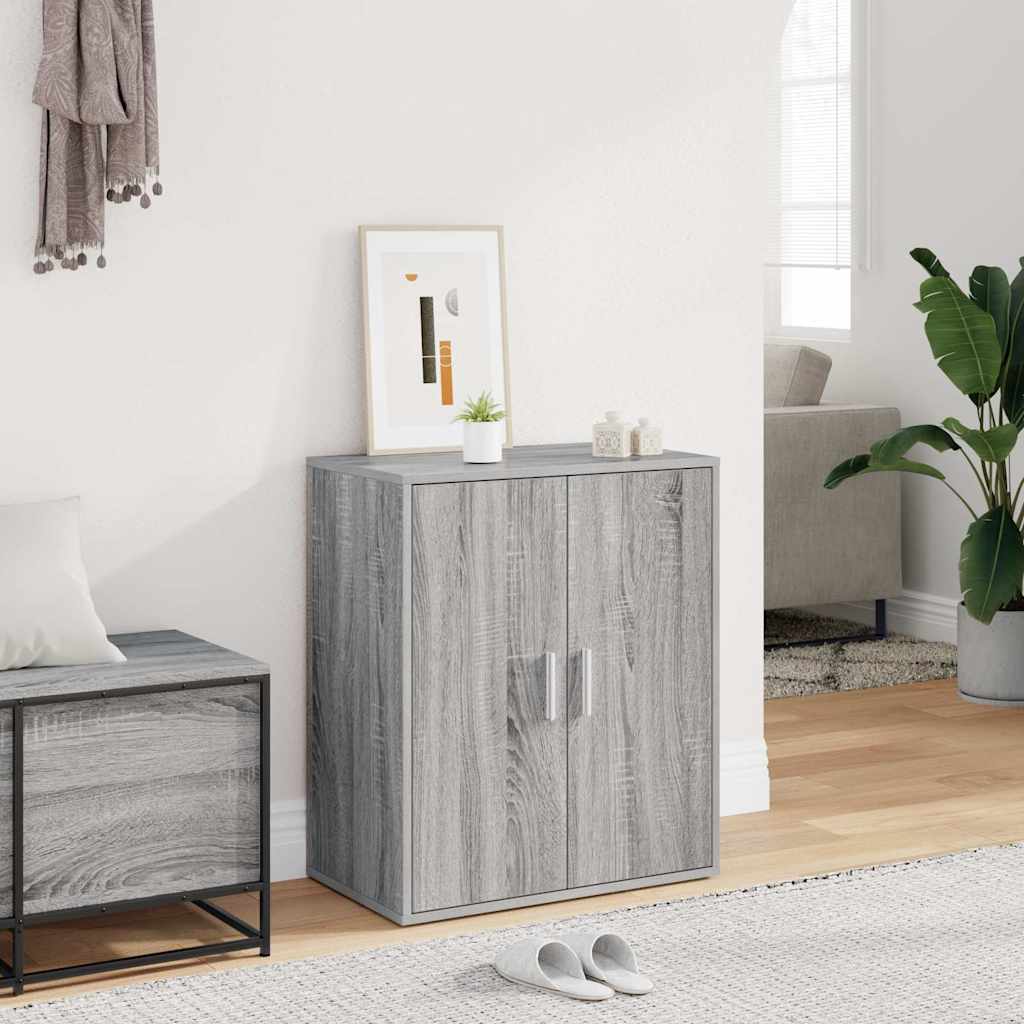 Schuhschrank Grau Sonoma 60x35x70 cm Holzwerkstoff