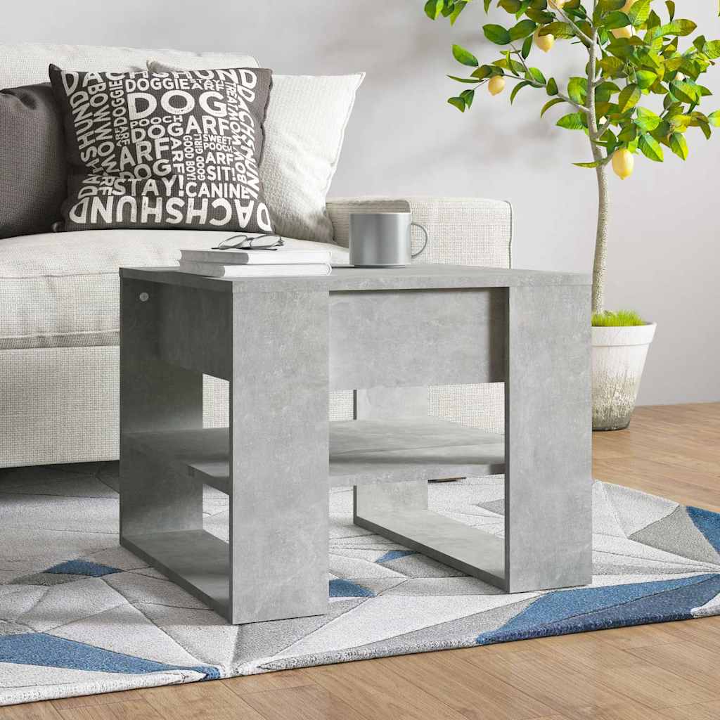 Couchtisch Betongrau 55,5x55x45 cm Holzwerkstoff