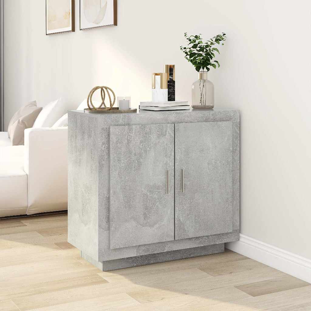 Sideboard Betongrau 80x40x75 cm Holzwerkstoff