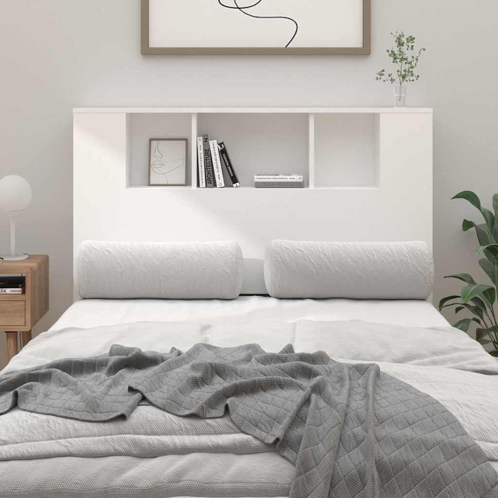 Kopfteilschrank Weiß 120 x 18,5 x 102,5 cm