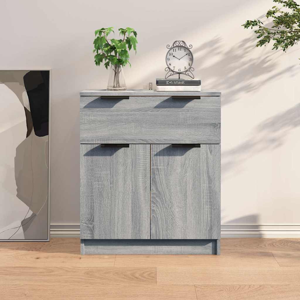 Sideboard Grau Sonoma 60x30x70 cm Holzwerkstoff