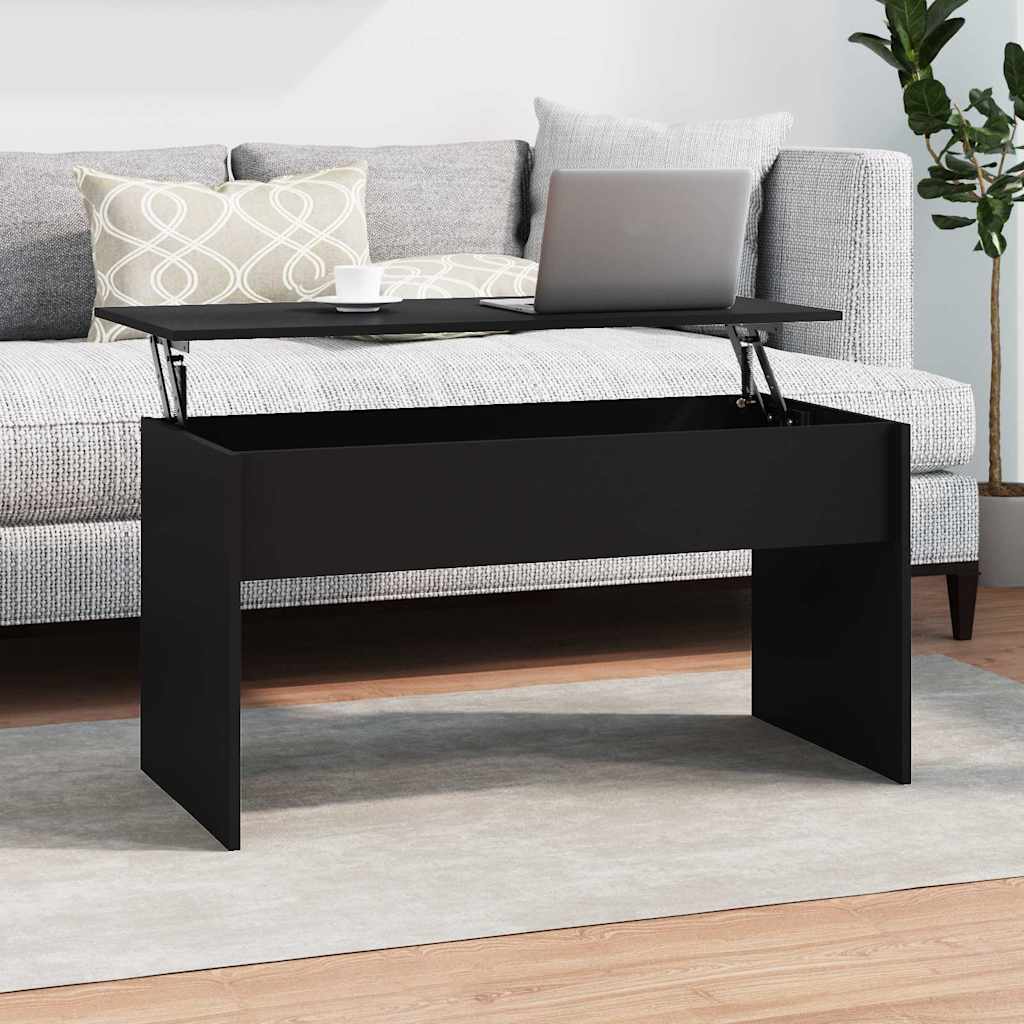 Couchtisch Schwarz 102x50,5x52,5 cm Holzwerkstoff
