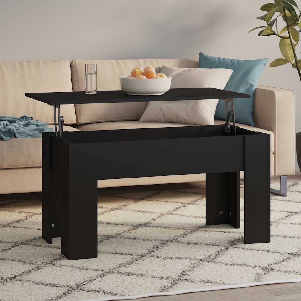 Couchtisch Schwarz 101x49x52 cm Holzwerkstoff