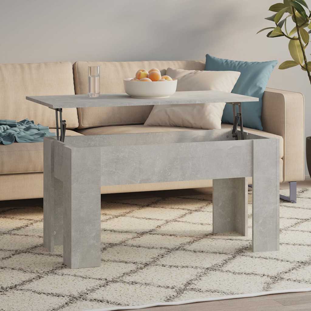 Couchtisch Betongrau 101x49x52 cm Holzwerkstoff