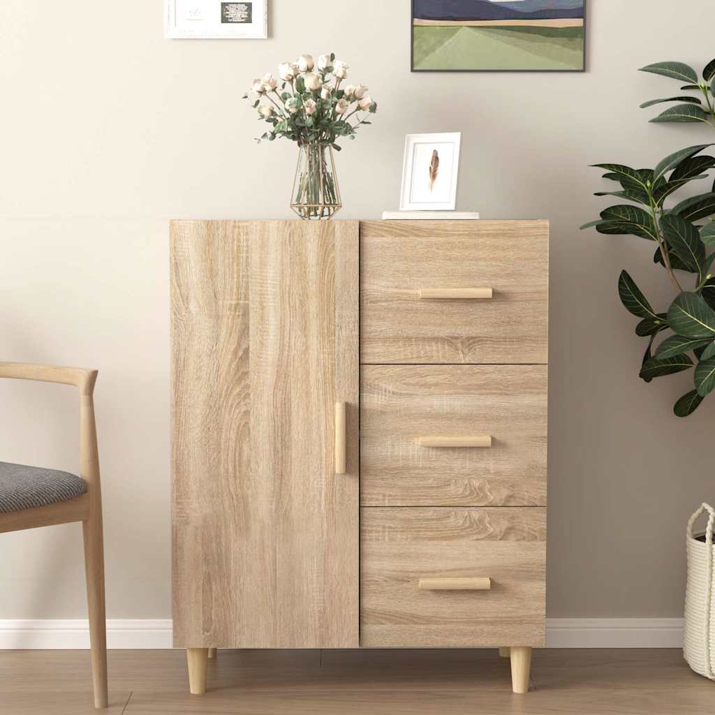 Sideboard Sonoma-Eiche 69,5x34x90 cm Holzwerkstoff
