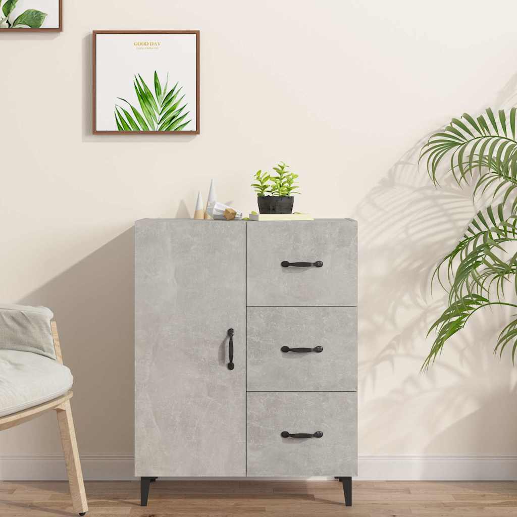 Sideboard Betongrau 69,5x34x90 cm Holzwerkstoff