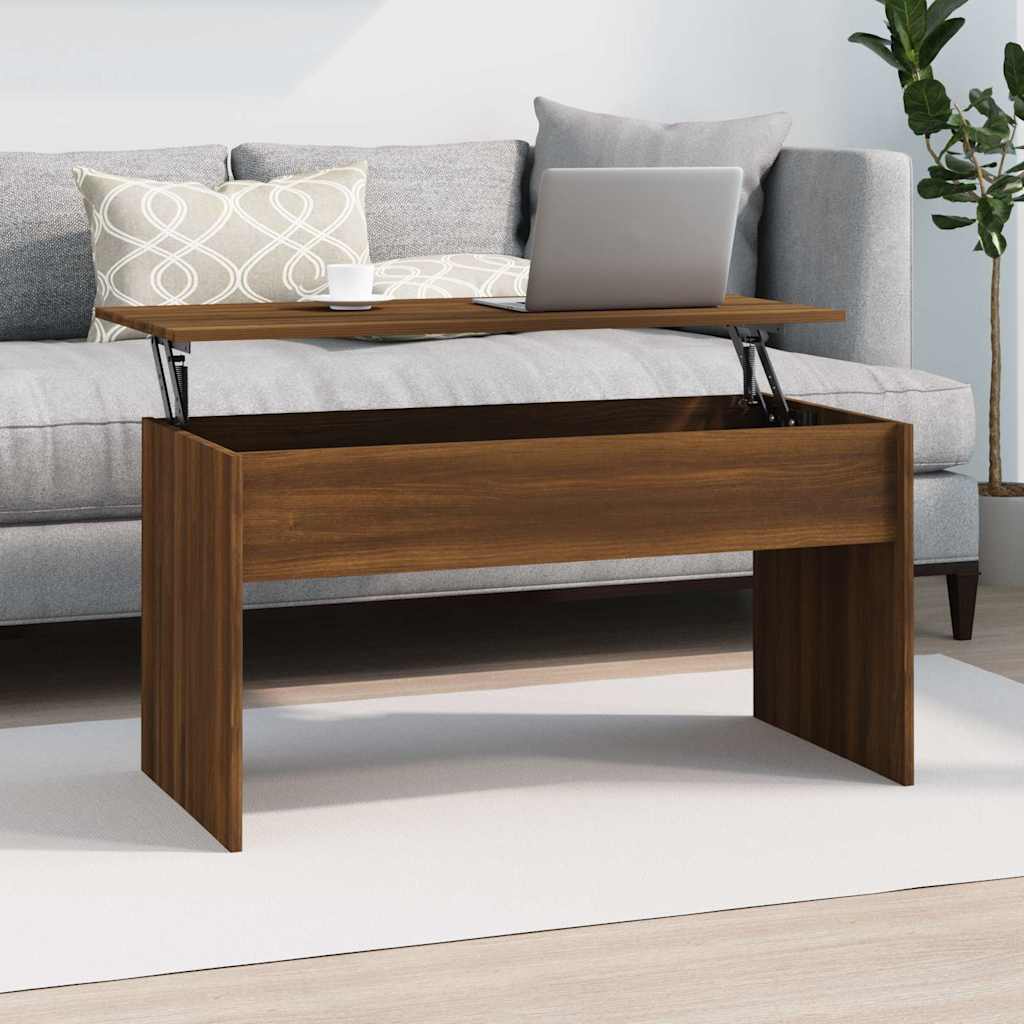 Couchtisch Braun Eichen-Optik 102x50,5x52,5 cm Holzwerkstoff