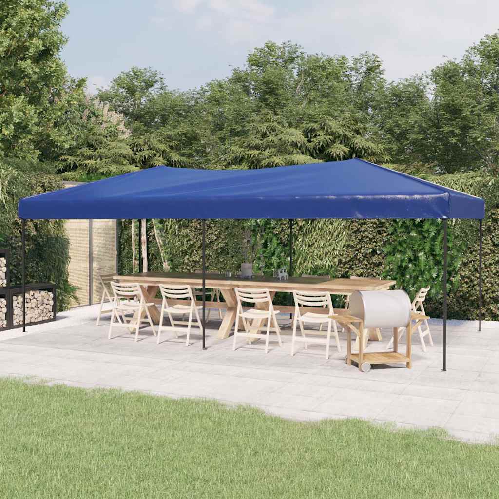 Partyzelt Faltbar Blau 3x6 m