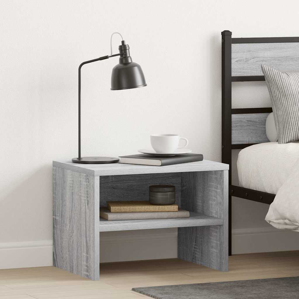 Nachttisch Grau Sonoma 40x30x30 cm Holzwerkstoff