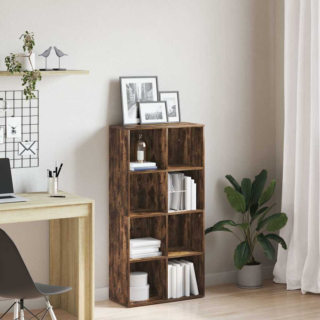 Bücherregal/Sideboard Räuchereiche 66×30×130 cm Holzwerkstoff