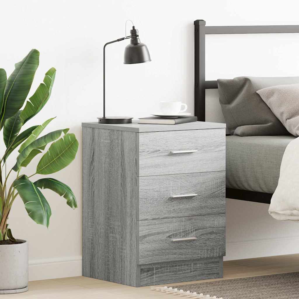 Nachttisch Grau Sonoma 38x35x56 cm Holzwerkstoff