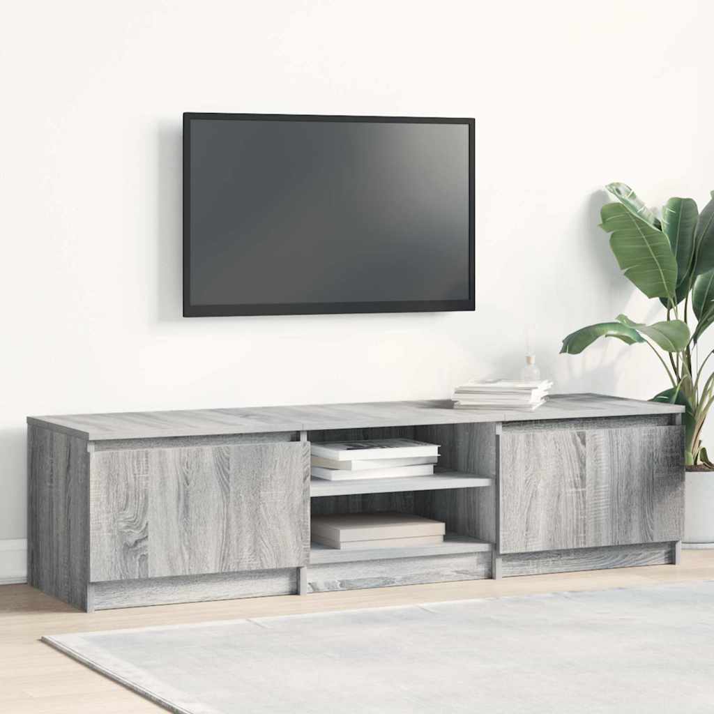 TV-Schrank Grau Sonoma 140x40x35,5 cm Holzwerkstoff