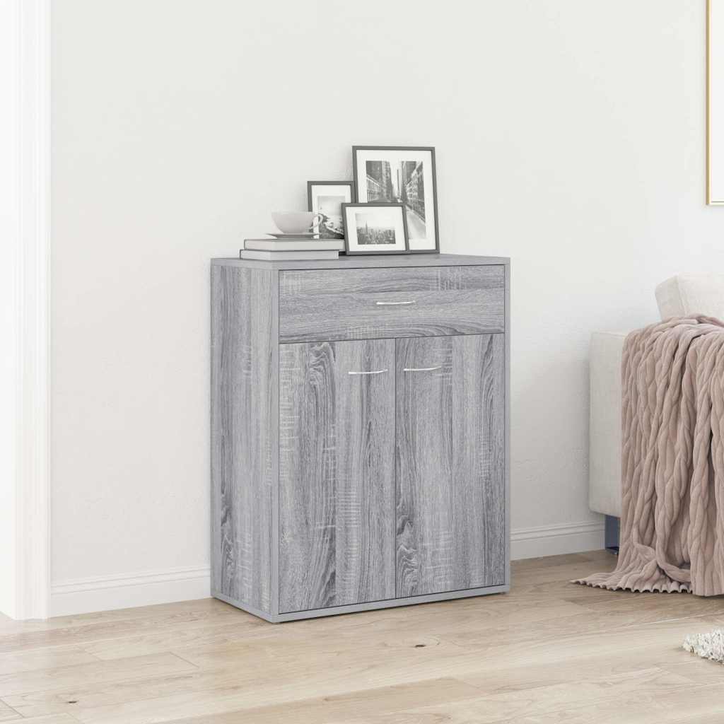 Sideboard Grau Sonoma 60x30x75 cm Holzwerkstoff