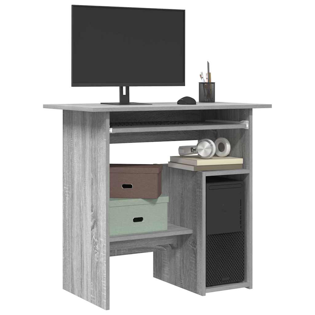 Schreibtisch Grau Sonoma 80x45x74 cm Holzwerkstoff
