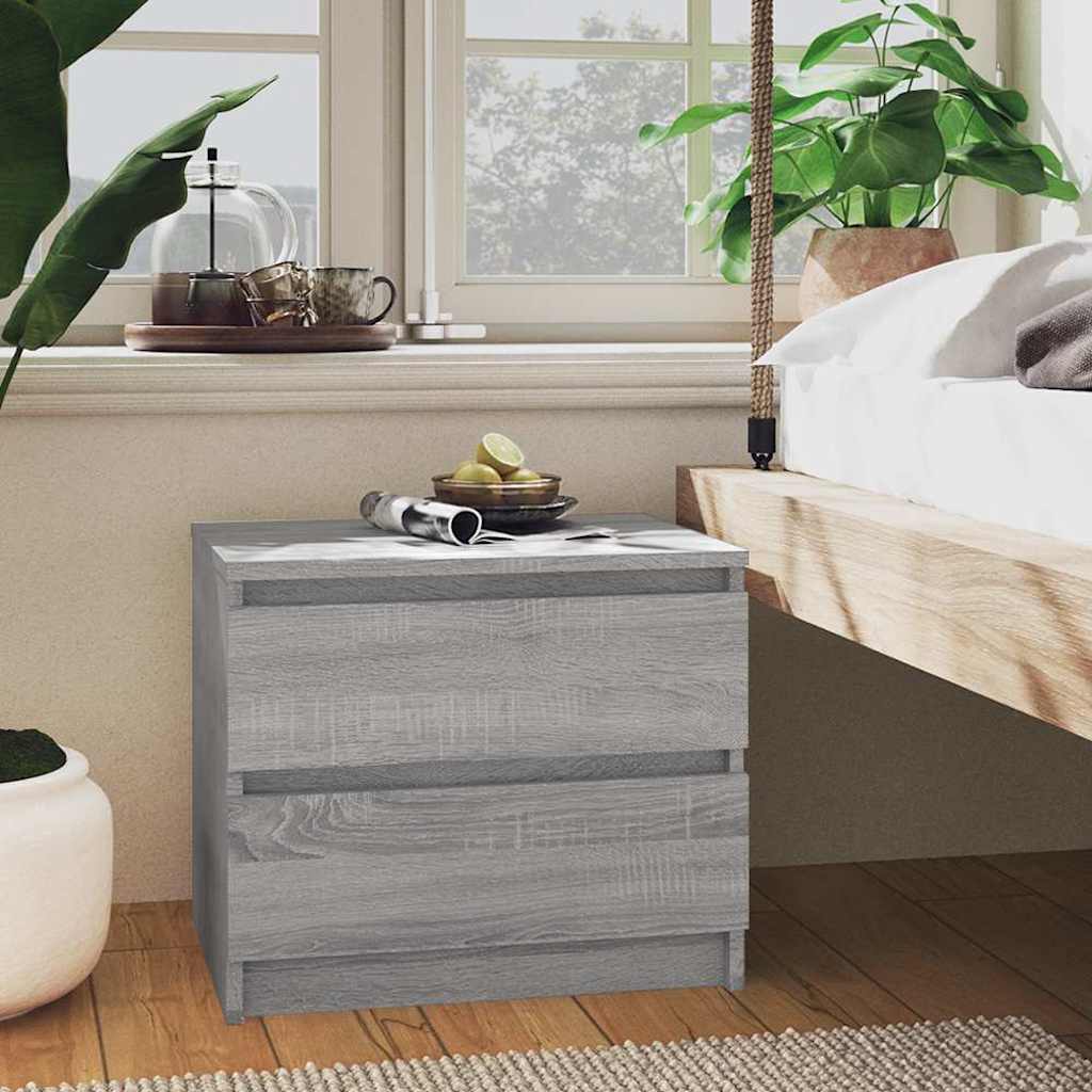 Nachttisch Grau Sonoma 50x39x43,5 cm Holzwerkstoff