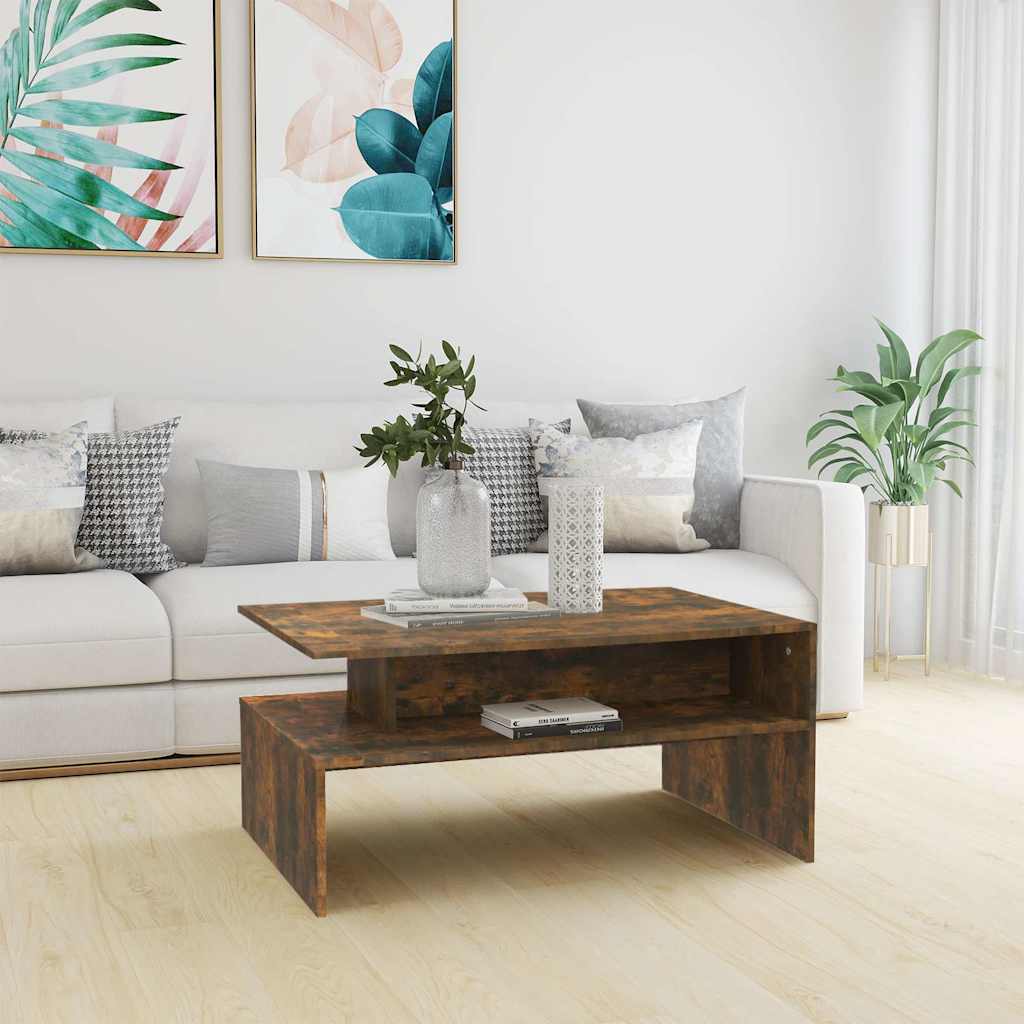 Couchtisch Räuchereiche 90x60x42,5 cm Holzwerkstoff