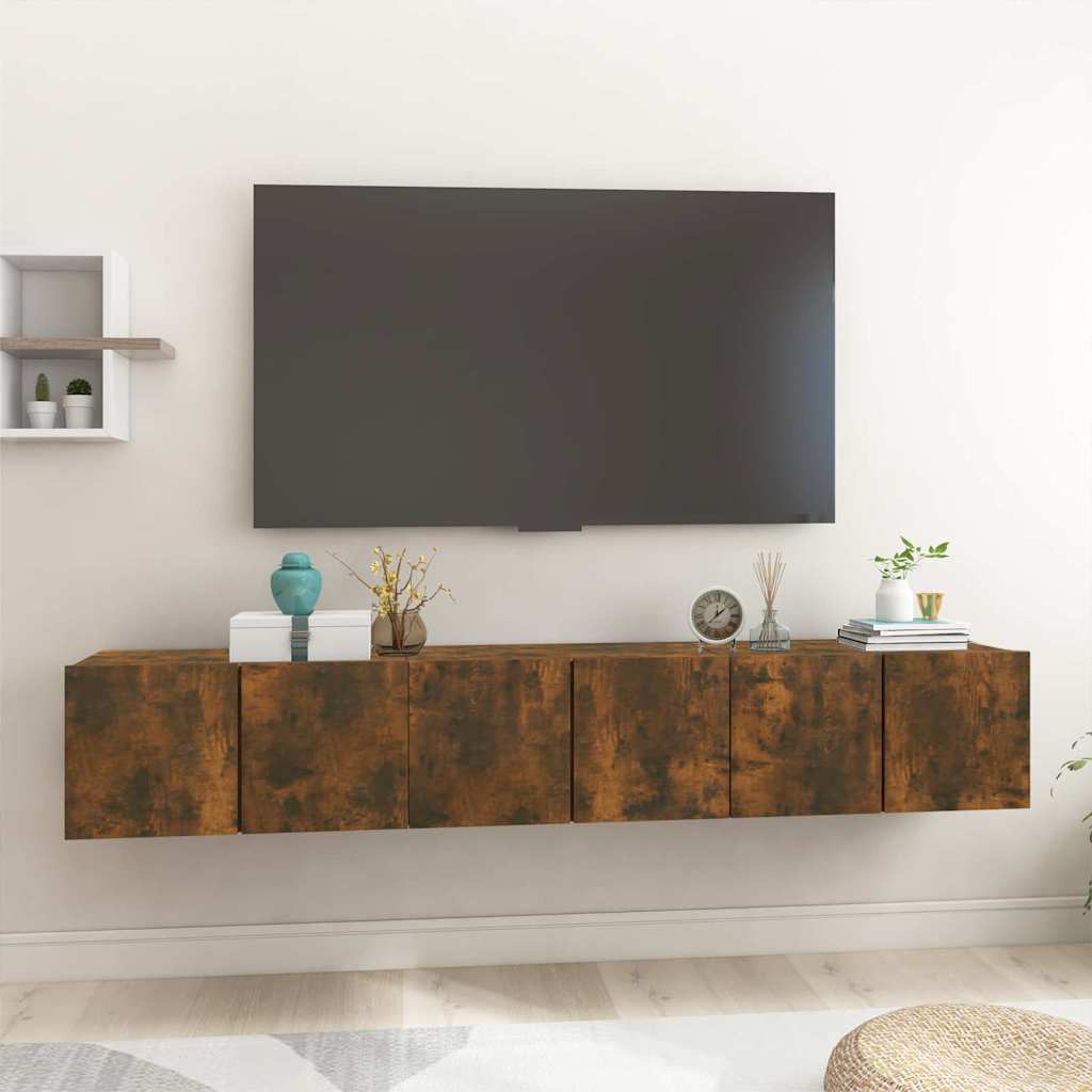 TV-Schrankset 3 pcs Braun Holzwerkstoff