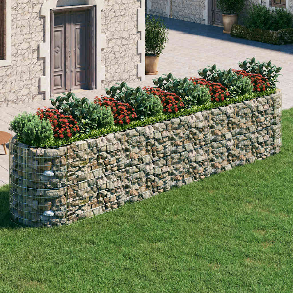 Gabionen-Hochbeet Verzinktes Eisen 500x100x100 cm