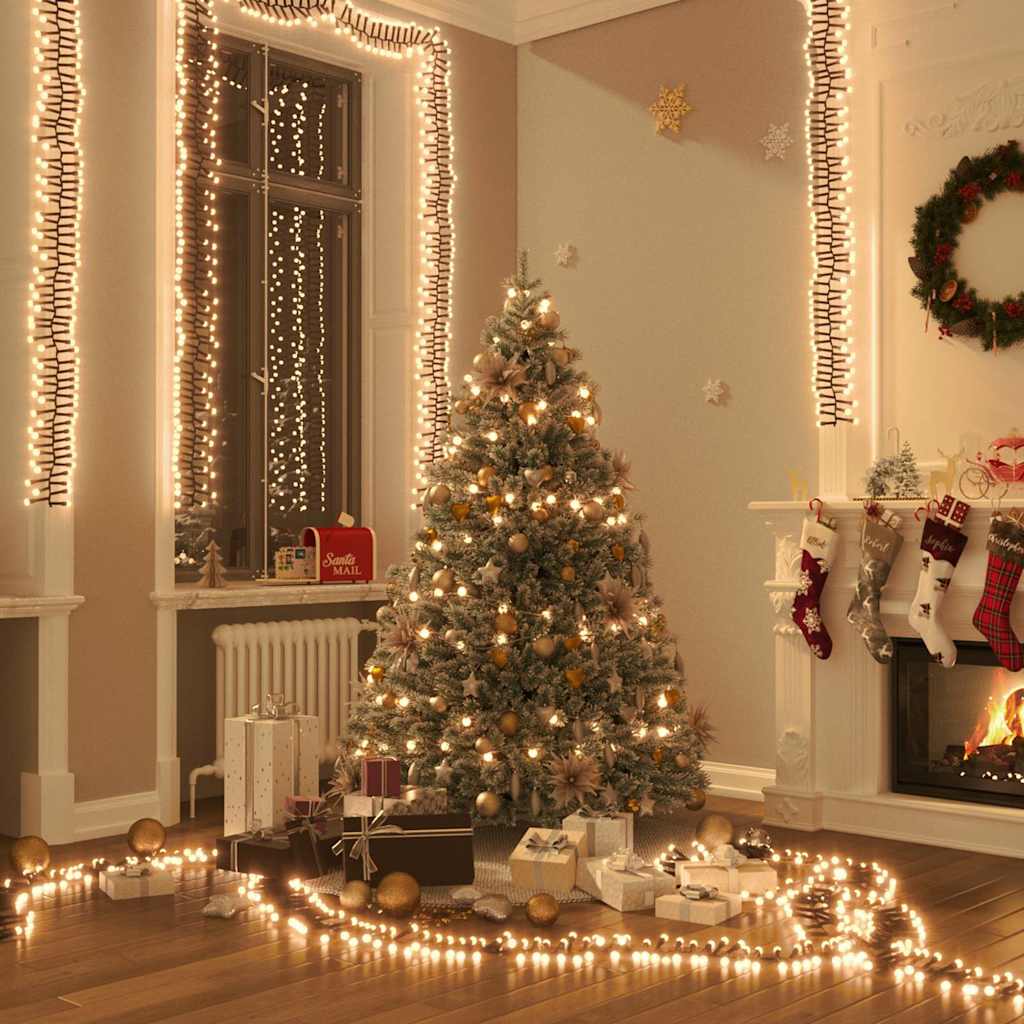 LED-Lichterkette mit 1000 LEDs Warmweiß, PVC (100 m)