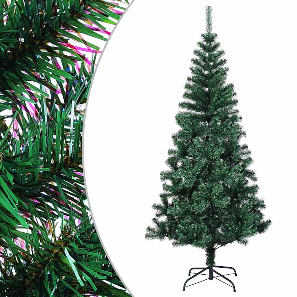 Künstlicher Weihnachtsbaum Schillernde Spitzen Grün 120 cm PVC