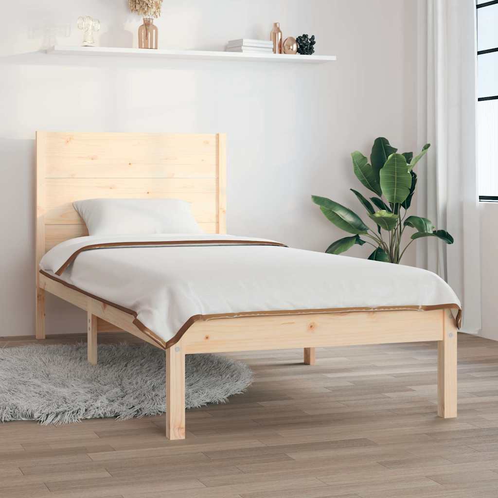 Massivholzbett 90x190 cm