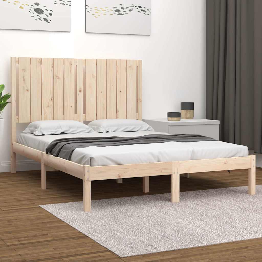 Massivholzbett ohne Matratze 120x200 cm Kiefernholz