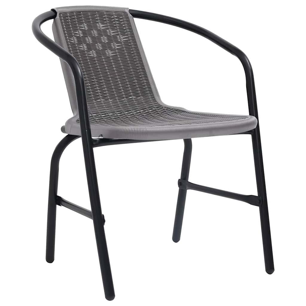Gartenstühle 8 Stk. Rattan-Optik Kunststoff und Stahl 110 kg