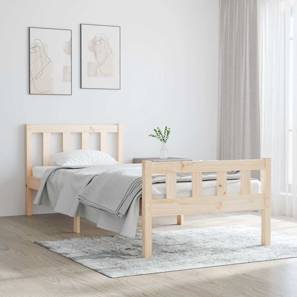 Massivholzbett ohne Matratze