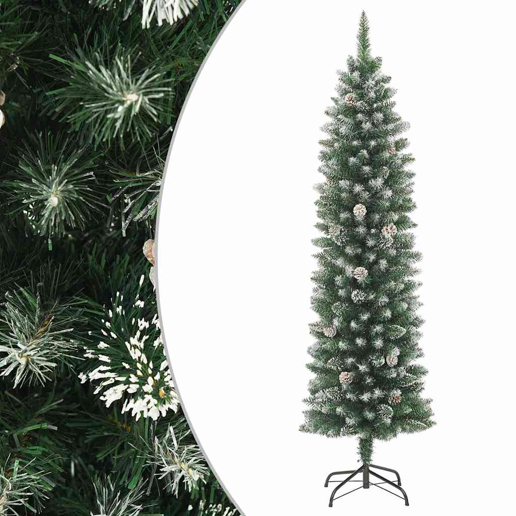 Künstlicher Weihnachtsbaum mit Ständer Schlank 120 cm PVC