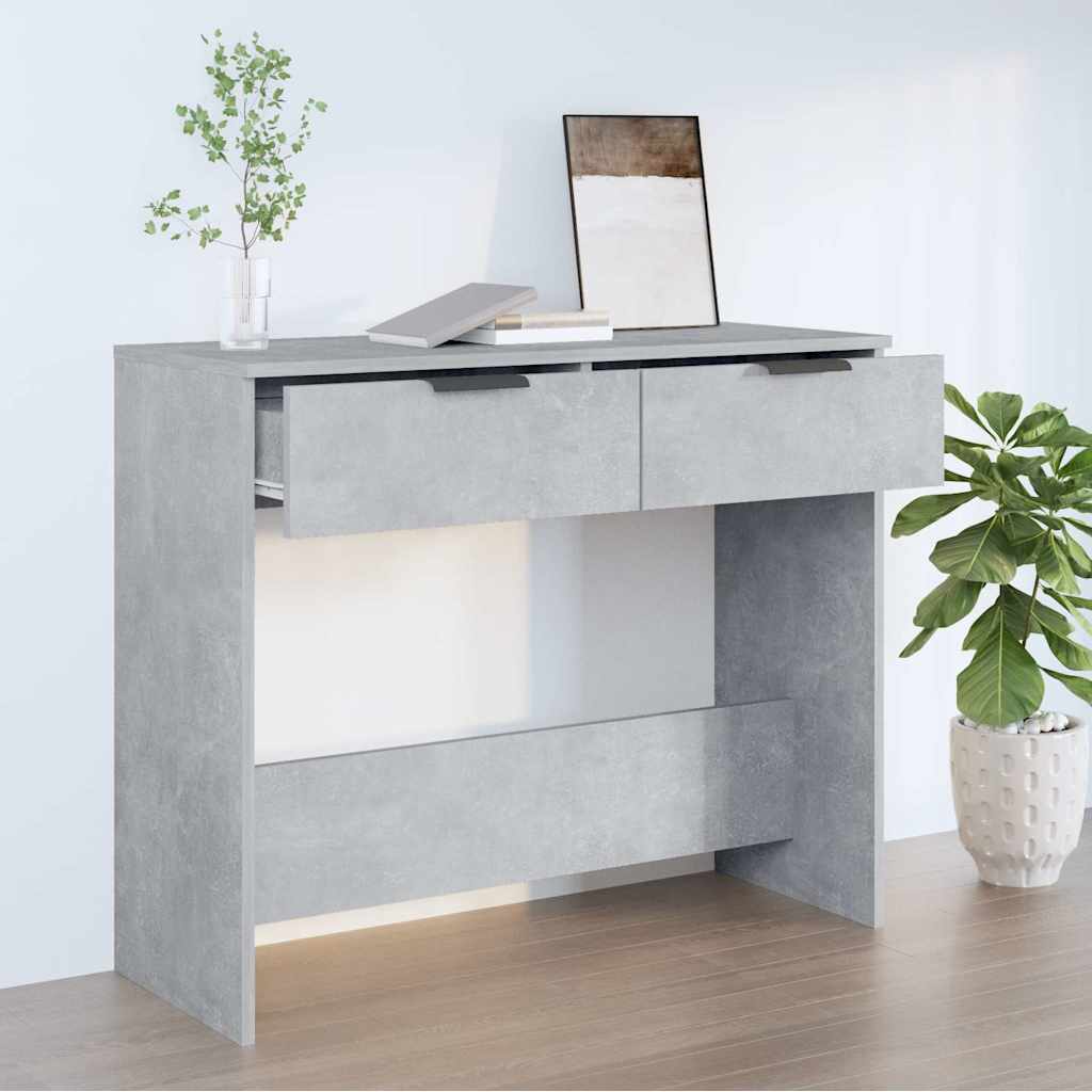 Konsolentisch Betongrau 90x36x75 cm Holzwerkstoff