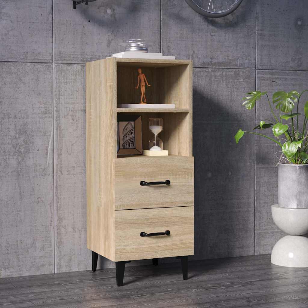 Sideboard Sonoma-Eiche 34,5x34x90 cm Holzwerkstoff