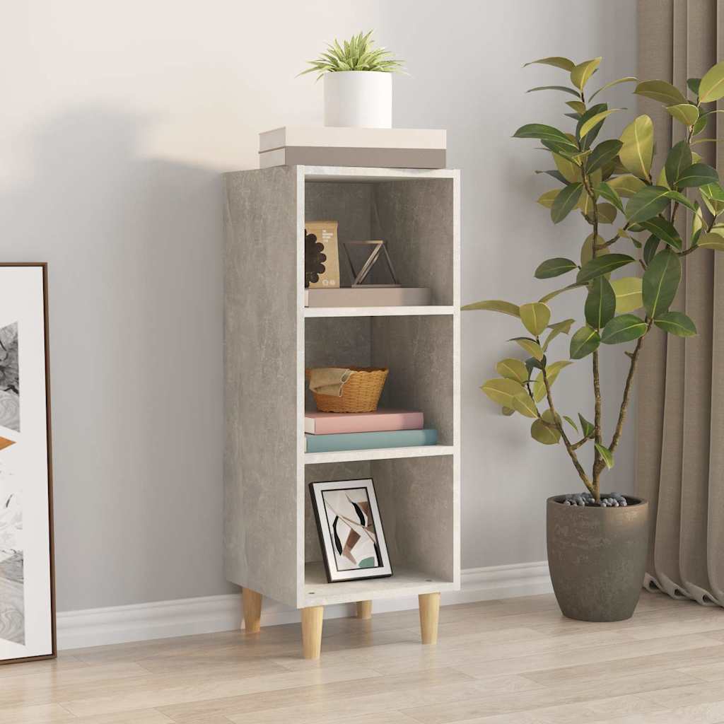 Sideboard Betongrau 34,5x32,5x90 cm Holzwerkstoff