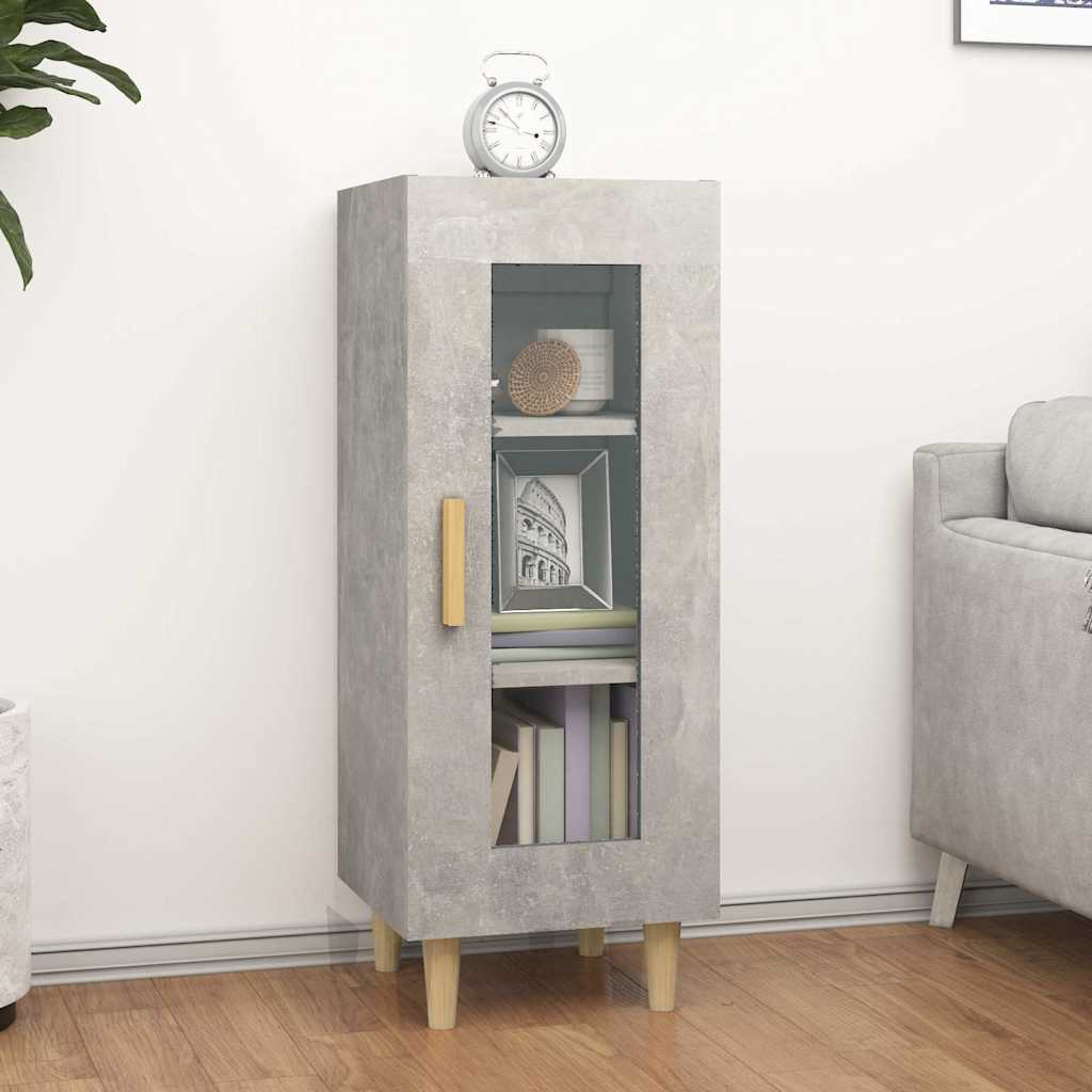 Sideboard Betongrau 34,5x34x90 cm Holzwerkstoff