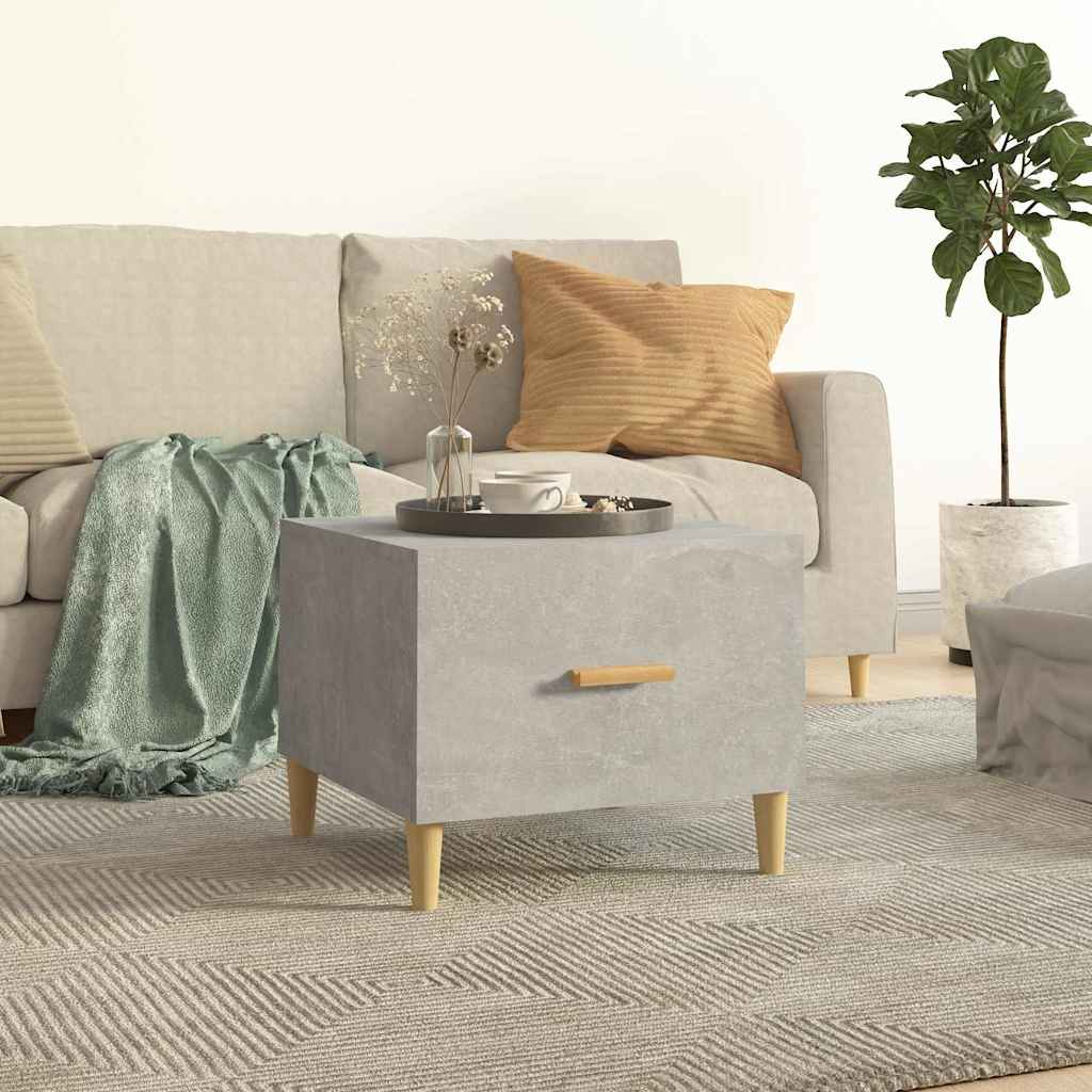 Couchtisch Betongrau 50x50x40 m Holzwerkstoff