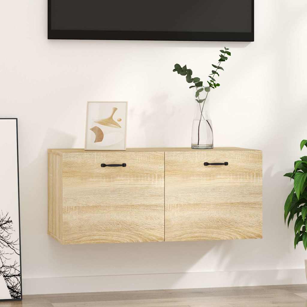 Wandschrank Sonoma-Eiche 80x36,5x35 cm Holzwerkstoff