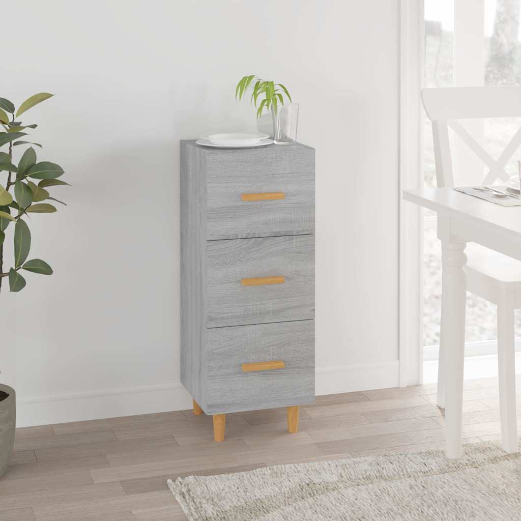 Sideboard Grau Sonoma 34,5x34x90 cm Holzwerkstoff